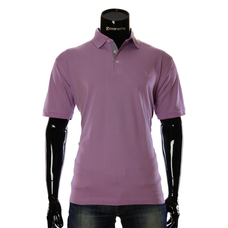 Cotton Violet T-shirt Polo MAL 54V