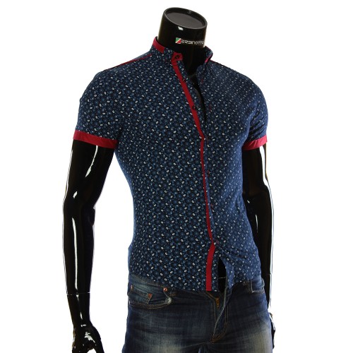 Men's pattern shirt Short Sleeve LL 1016-3