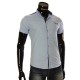 Men`s Slim Fit plain shirt with short sleeve LL 1022-3