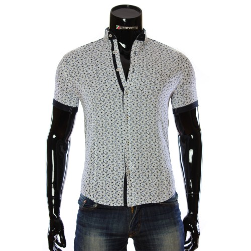 Men's pattern shirt Short Sleeve LL 1016-1