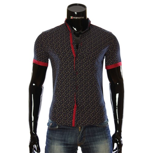 Men's pattern shirt Short Sleeve LL 1016-2