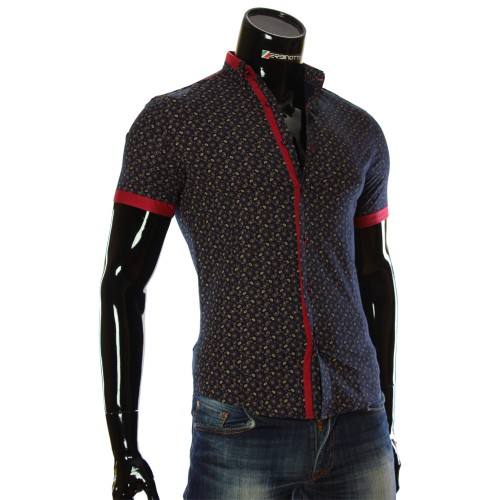 Men's pattern shirt Short Sleeve LL 1016-2