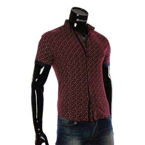 Men's pattern shirt Short Sleeve LL 1016-4