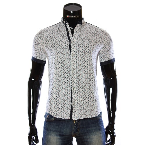 Men's pattern shirt Short Sleeve LL 1016