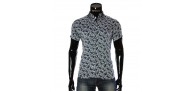 Men's pattern shirt Short Sleeve RV 1950-4