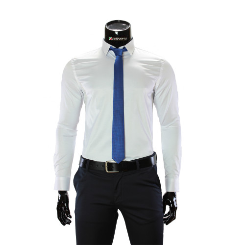Мужская однотонная приталенная рубашка GF 7051-33