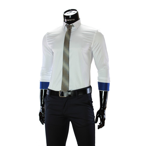 Pure Cotton Plain Stretch Shirt GF 7051-33