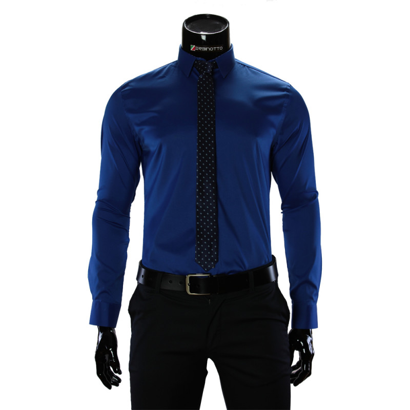 Pure Cotton Plain Stretch Shirt GF 1422