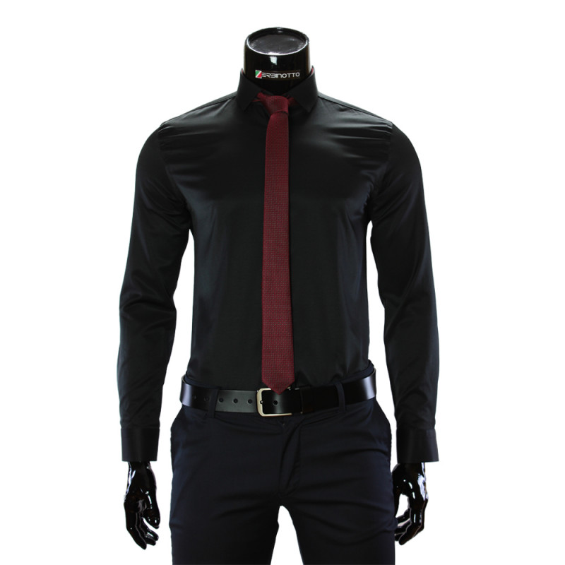 Pure Cotton Plain Stretch Shirt GF 3016