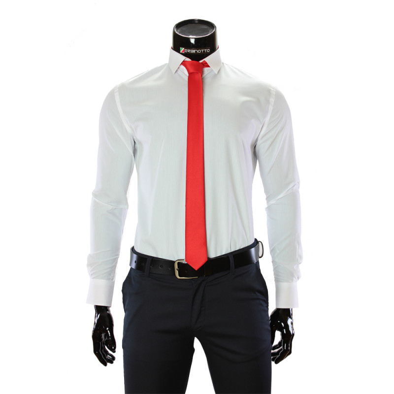Pure Cotton Plain Stretch Shirt GF 0411-44