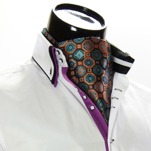 Men`s Floral Paisley Ascot Cravat CH 9050-2
