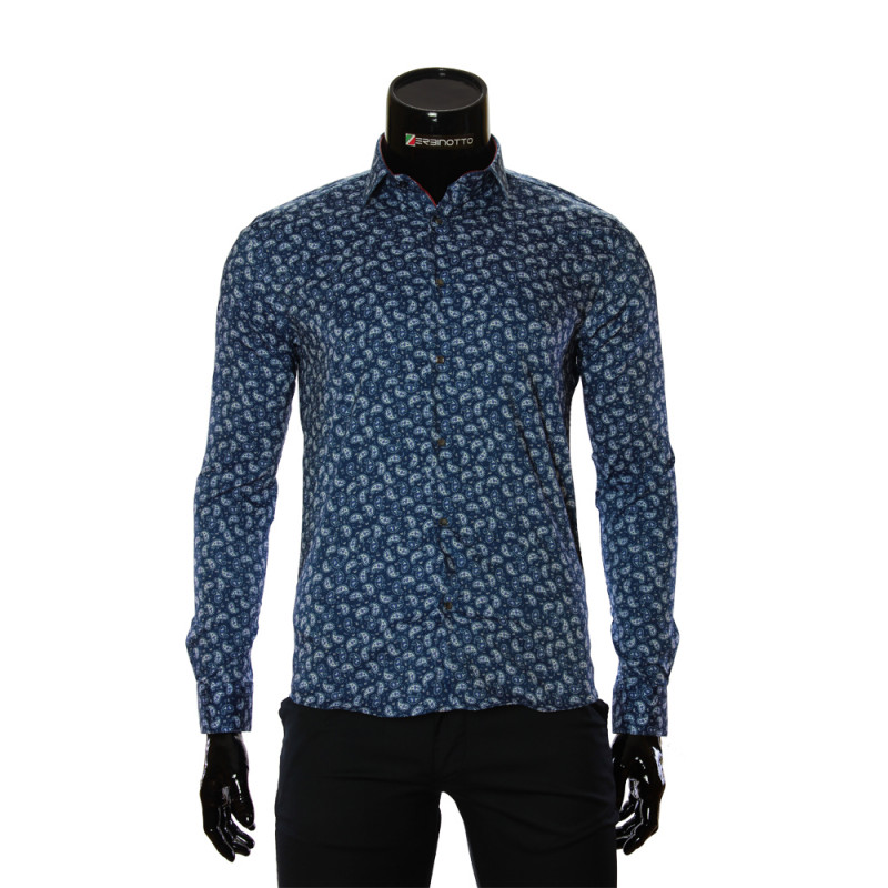 Pure Cotton Pattern Stretch Shirt GF 6083-1