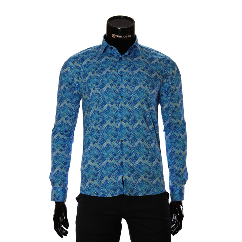 Pure Cotton Pattern Stretch Shirt GF 6083-2