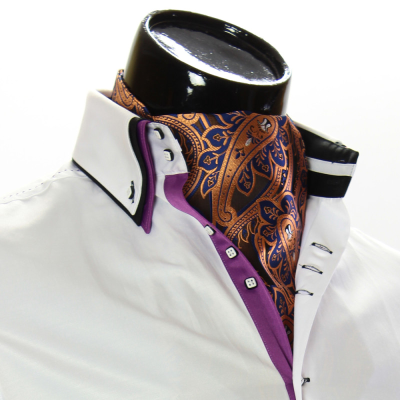 Men`s Floral Paisley Ascot Cravat CH 9050-20