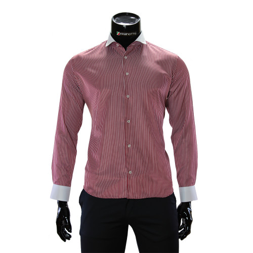 Men`s Slim Fit Oxford Striped shirt CAV 676-6