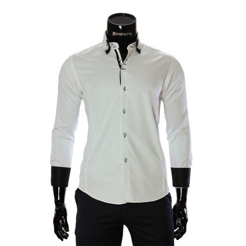 Мужская приталенная рубашка в клетку BEL 1990-2