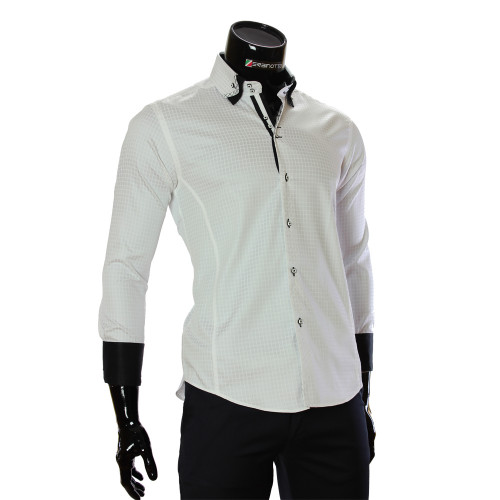 Men`s Slim Fit Cotton Checkered Shirt BEL 1990-2