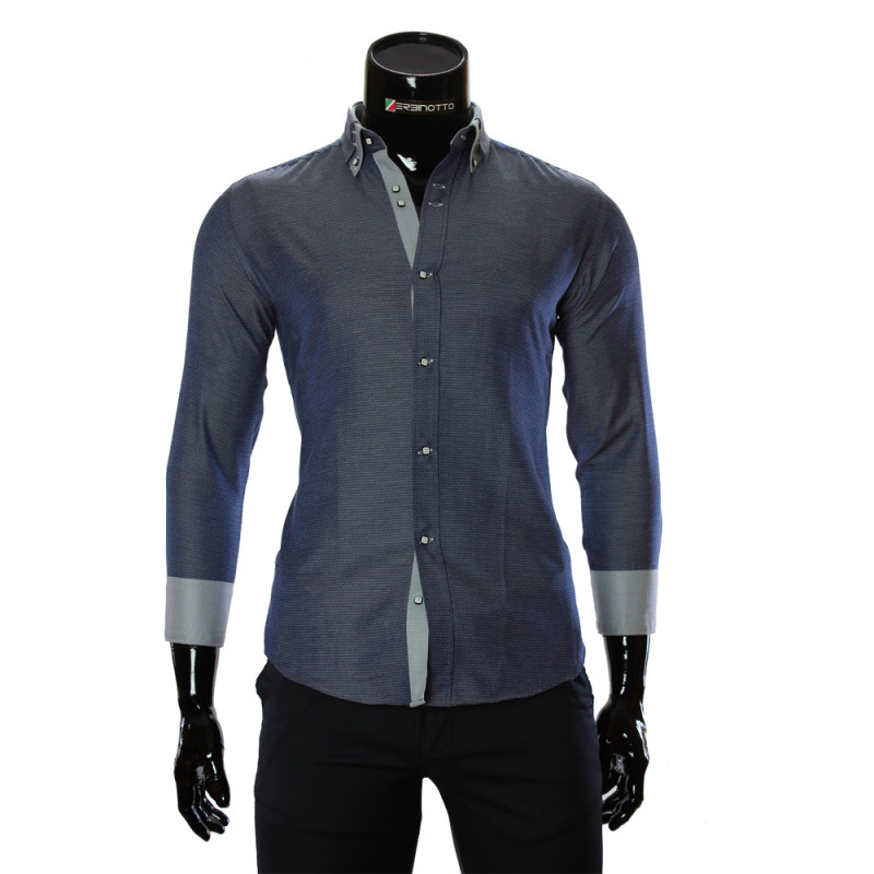 Satin Cotton Plain Shirt MM 1959-3