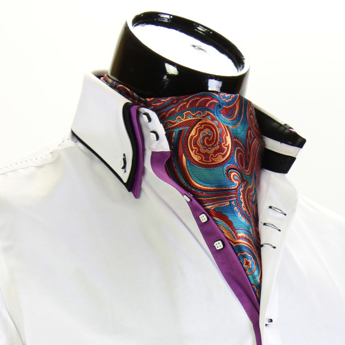 Men`s Floral Paisley Ascot Cravat CH 9070-3