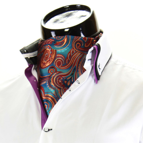 Men`s Floral Paisley Ascot Cravat CH 9070-3