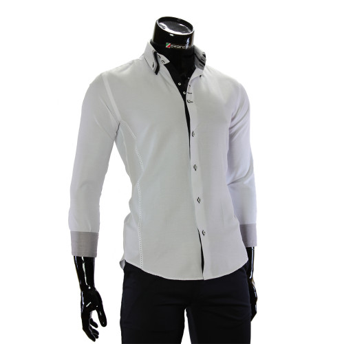 Satin Cotton Plain Shirt MM 1960-7