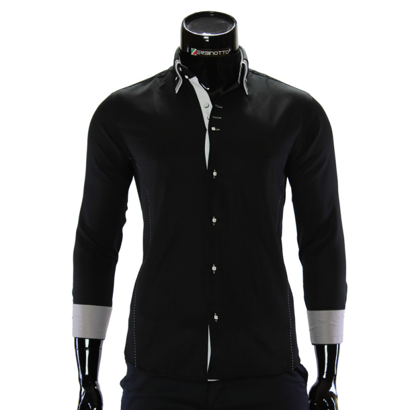 Satin Cotton Plain Shirt MM 1960-6