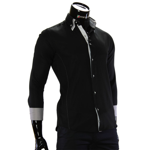 Satin Cotton Plain Shirt MM 1960-6