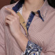 Women`s Slim Fit striped shirt IMK 1029-5