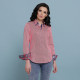 Женская приталенная рубашка в полоску IMK 1029-1