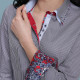 Женская приталенная рубашка в полоску IMK 1029-2