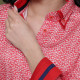 Женская приталенная рубашка в узор TNL 1032-1