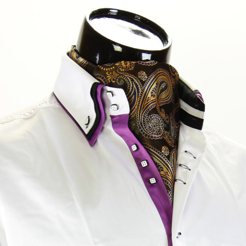 Men`s Floral Paisley Ascot Cravat CH 9070-7