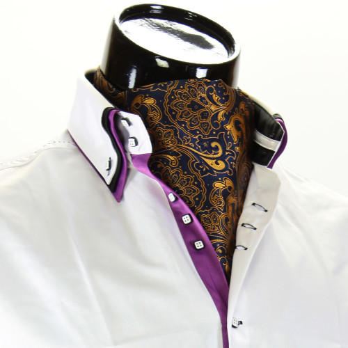 Men`s Floral Paisley Ascot Cravat CH 9070-9