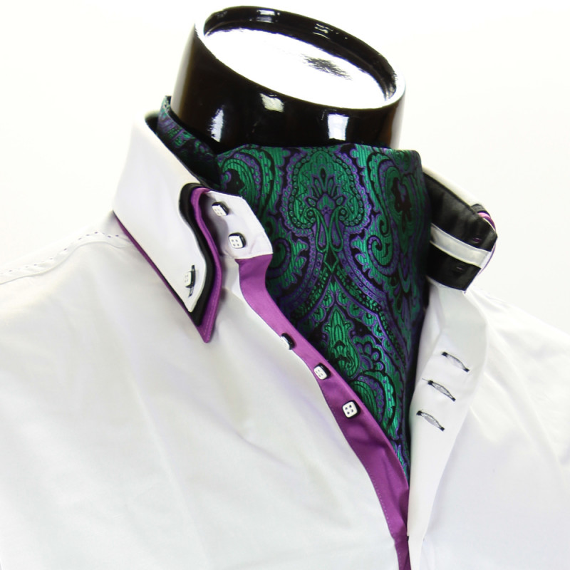 Men`s Floral Paisley Ascot Cravat CH 9070-18