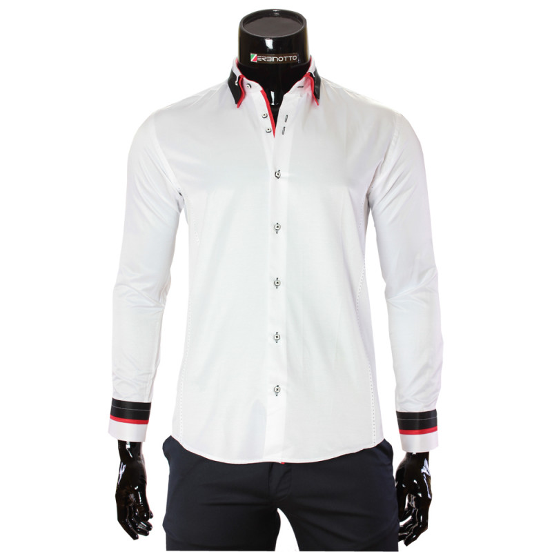 Satin Cotton Plain Shirt MM 1960-8