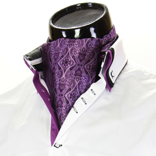 Men`s Floral Paisley Ascot Cravat CH 9070-4