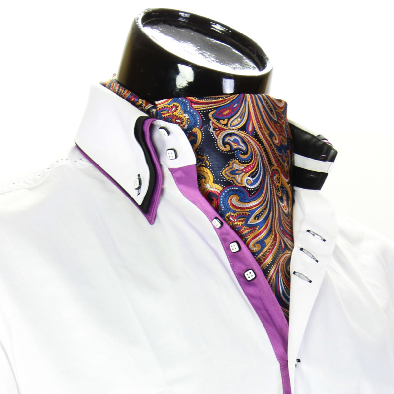 Men`s Floral Paisley Ascot Cravat CH 9050-25