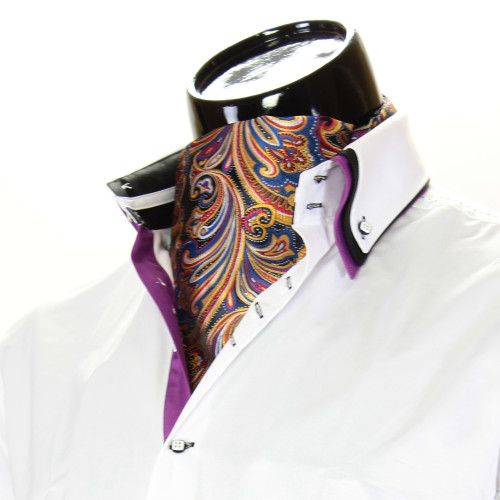 Men`s Floral Paisley Ascot Cravat CH 9050-25