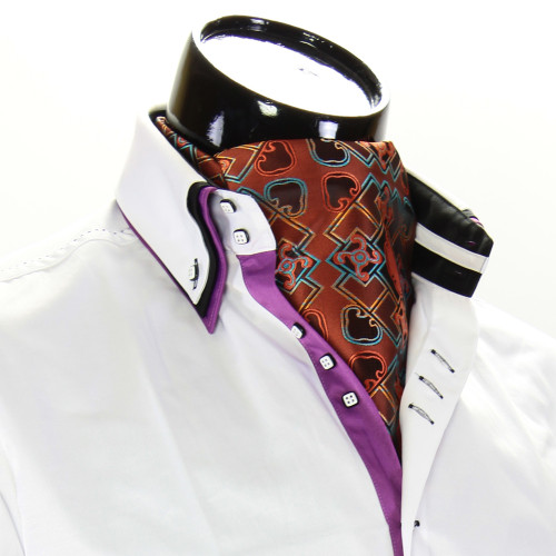 Men`s Floral Paisley Ascot Cravat CH 9080-13