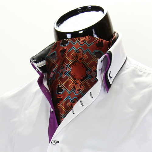 Men`s Floral Paisley Ascot Cravat CH 9080-13