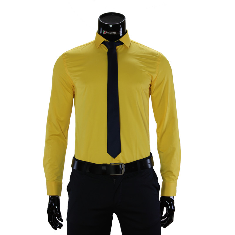 Мужская однотонная рубашка GF 7037-6