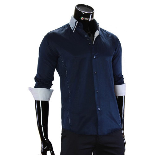 Satin Cotton Plain Shirt MM 1960-15