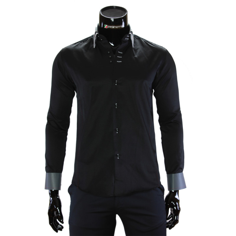 Satin Cotton Plain Shirt MM 1960-17