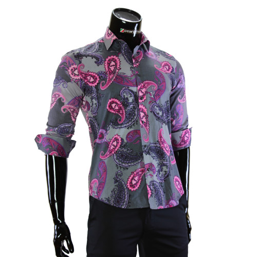 Pure Cotton Print Pattern Shirt LF 7055-8