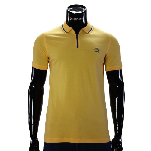 Cotton Yellow T-shirt Polo Paul&Shark D 240-5