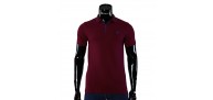 Cotton Burgundy T-shirt Polo Paul&Shark D 240-6