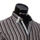 Мужская рубашка в полоску с коротки рукавом BEL 0881-10