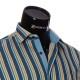 Мужская рубашка в полоску с коротки рукавом BEL 921-2