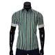 Мужская рубашка в полоску с коротки рукавом BEL 921-4