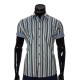 Мужская рубашка в полоску с коротки рукавом BEL 921-8